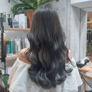 ロング カラー ヘアアレンジ/柔らか 艶カラー/AKARIのヘアスタイル