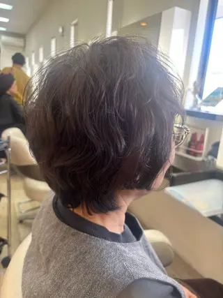 ショート パーマ ルプラボウ 石黒よう子のヘアスタイル