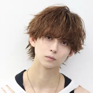 カラー パーマ メンズ 🔥メンズ極🔥韓国 シャドウ/波巻き柿崎のヘアスタイル