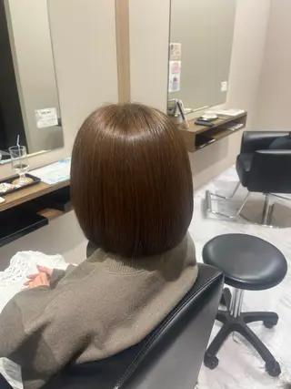 ミディアム 骨格/顔型/診断/ 伏見/伊藤桃花のヘアスタイル