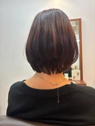 ミディアム カラー みぞぐち じゅりのヘアスタイル