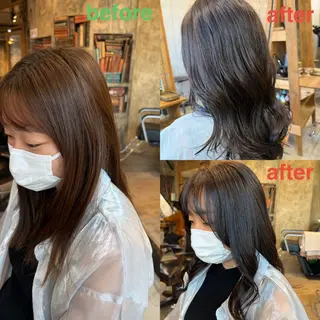 セミロング カラー 🍀Ryosuke 🍀のヘアスタイル