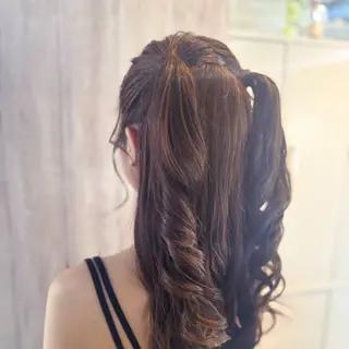 ロング ヘアアレンジ 1日中崩れない❤︎へ アメイク/SAORIのその他イメージ