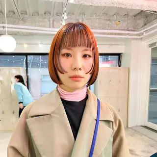 ショート カラー 朝が楽になるパーマ /ミリヤのヘアスタイル