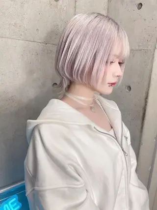 カラー ブリーチ/ウルフ特化 渋谷カルチャー交差点のヘアスタイル