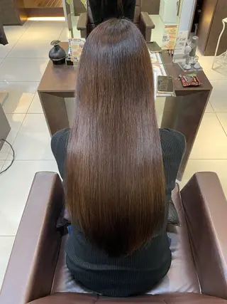 セミロング 🤎韓国ヘア ベージュ まゆか🤎のヘアスタイル