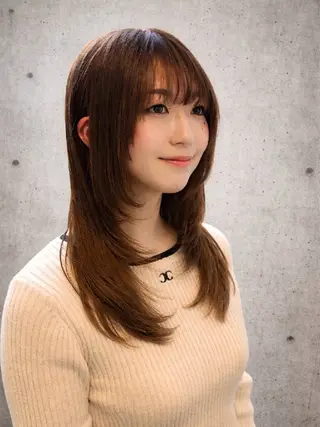 セミロング カラー terra✂️川嶋 大輔のヘアスタイル