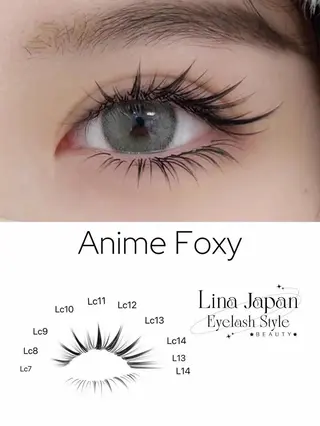 マツエク・マツパ Linanail Nambaのマツエク・マツパデザイン
