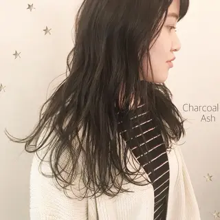 ミディアム カラー 市川 千夏のヘアスタイル