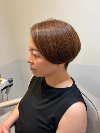 ショート カラー ハッシュカット・ 透明感カラー🌷薫のヘアスタイル