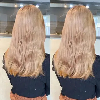 セミロング カラー yoriダブルカラー 代表すがわらのヘアスタイル