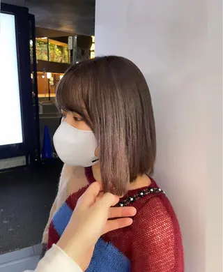 ミディアム 岩下昂世/ ハイトーン/デザインのヘアスタイル