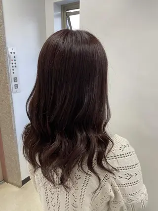 ロング カラー ヘアアレンジ 縮毛矯正/髪質改善/ ブリーチ毛/木元渓太のヘアスタイル