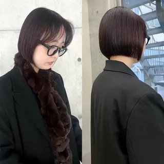 ショート カラー ボブ/パーマ 🐕🦺Nagiのヘアスタイル