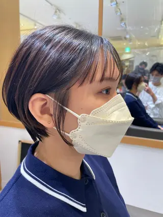 ショート カラー ARMONY秋山輝也 コテ巻き風パーマ特化のヘアスタイル