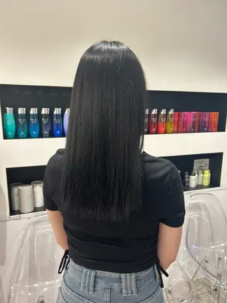 ロング himari💜 酸性ストレートのヘアスタイル