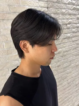 ミディアム メンズ 【メンズ特化】セン ターパート/保坂太一のヘアスタイル