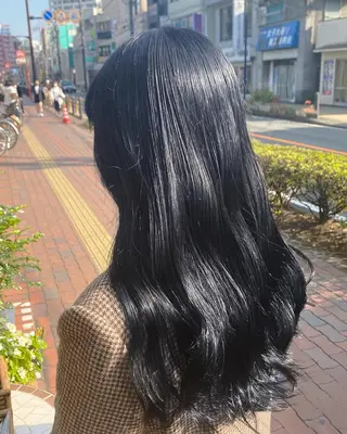 ロング カラー 淵野辺カラーモデル 募集🌼畔上のヘアスタイル