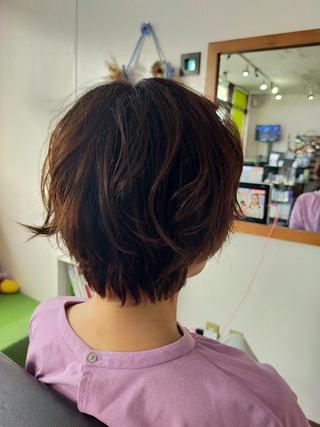 パーマ ショート 大城正樹 Cecil HAIRのヘアスタイル