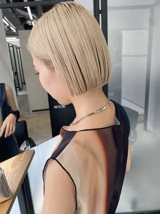 ショート カラー ブリーチカラー特化 梅田中崎町/あかりのヘアスタイル