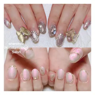 ミディアム ネイル 🐾enen style 🐾のネイルデザイン