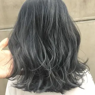 ミディアム カラー 【渋谷で人気】艶髪× 髪質改善/ツヤカラーのヘアスタイル