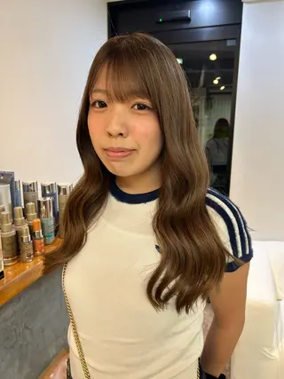 ロング カラー 似合わせカット✨ 安達 咲のヘアスタイル
