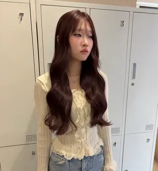 ロング カラー aoi🎀暖色 /透明感カラー♡のヘアスタイル