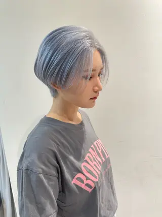 ショート カラー 💜ハイトーン💛 マジカルかいちゃんのヘアスタイル