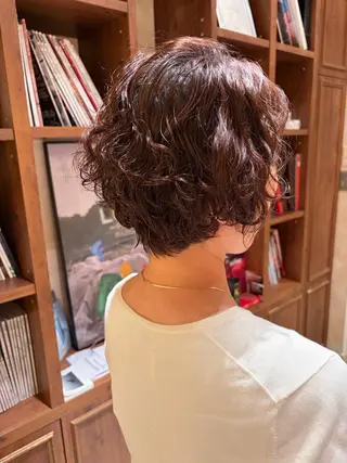 ショート 銀座/似合わせパーマ /平野枝莉のヘアスタイル
