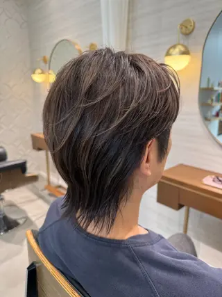 カラー メンズ 長谷川 紗羅のヘアスタイル