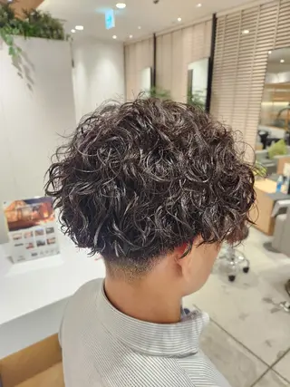 パーマ メンズ 💜艶髪カラー💜 🎶富川美希🎶のヘアスタイル
