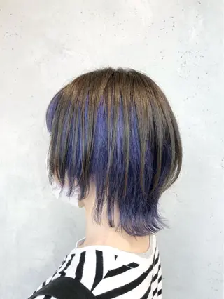 ショート カラー ヘアアレンジ インナーカラー屋さん 🫧伊藤拓実のヘアスタイル