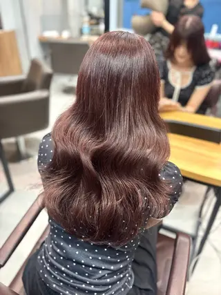 ロング カラー うる艶カラー 顔周りカット♡ikuのヘアスタイル