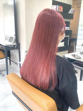 ロング カラー 脱!黒髪 ダブルカラー【上野】のヘアスタイル