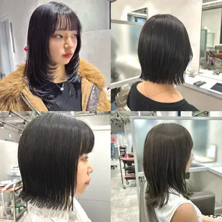 ミディアム 西梅田 トウマ モデル募集中‼️のヘアスタイル