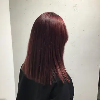 セミロング カラー やまぐち まりんのヘアスタイル