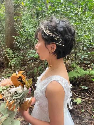 ショート カラー パーマ ヘアアレンジ メンズ キッズ ネイル マツエク・マツパ アイブロウ HIROKO / 透明感暖色カラー🎀のヘアスタイル