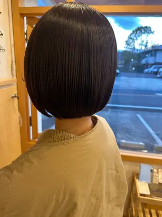 ショート 髪質改善/ハイライト 白髪ぼかし/艶カラーのヘアスタイル
