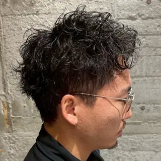 パーマ メンズ 【束感セット】 あおいのヘアスタイル