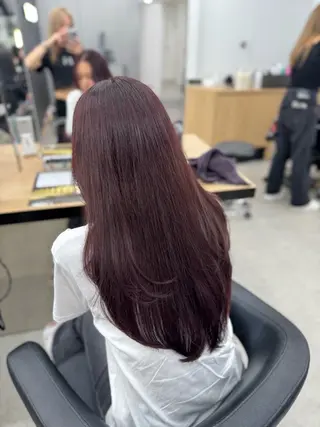 ロング カラー ヘアアレンジ 🤍淡色ピンク&ラベ ンダーYUKI🤍のヘアスタイル