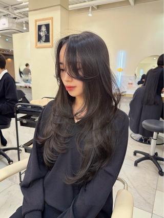 ロング hiyori🎀 韓国レイヤーのヘアスタイル