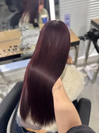 ロング カラー ヘアアレンジ 🤍淡色ピンク&ラベ ンダーYUKI🤍のヘアスタイル
