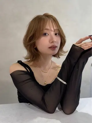 ショート カラー ヘアアレンジ 透明感・艶・ダメージ レス　YUKIのヘアスタイル