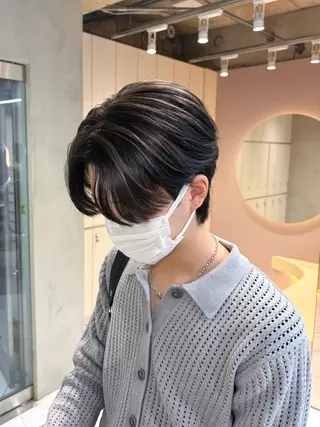 カラー メンズ 韓国レイヤー 🤎🦋Harisのヘアスタイル