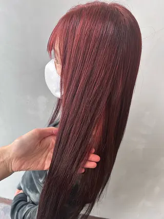 セミロング Mao 🎀bob 赤み撃退🌿艶カラーのヘアスタイル