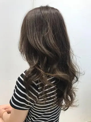 セミロング カラー 髪質改善カラーリスト /根本雄貴のヘアスタイル