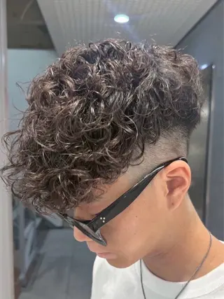 ショート パーマ メンズ メンズパーマカット 達人/涼のヘアスタイル