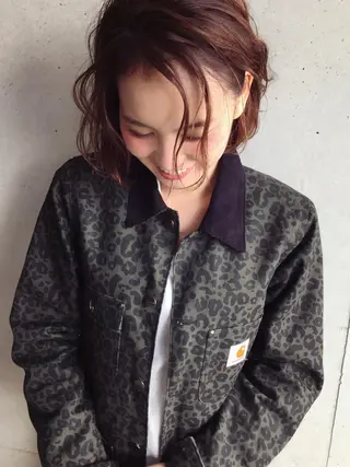 ミディアム 透明感カラー🌿ボブ ✨飛田 ケイのヘアスタイル