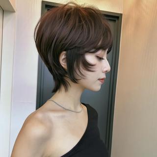 ショート カラー ハイトーン/表参道 ミウのヘアスタイル